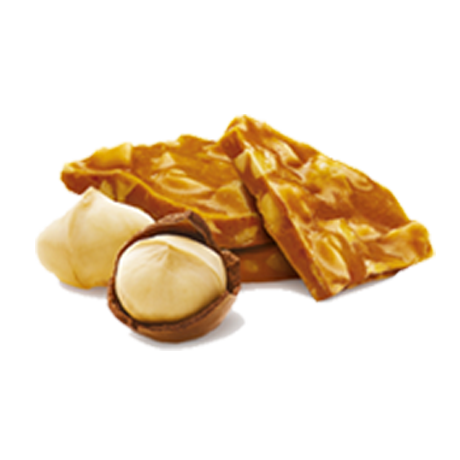 Macadamia Nuts and a stack of brittle
